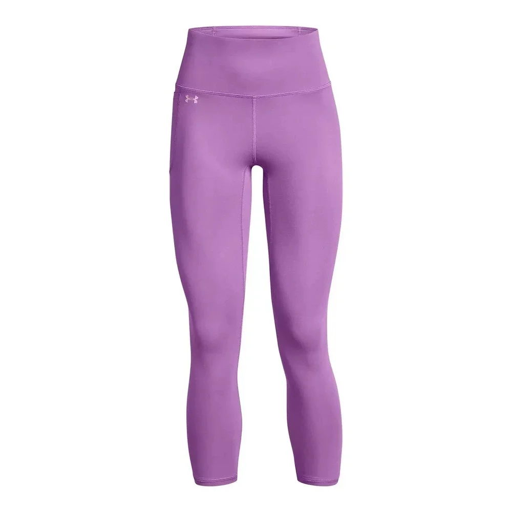 Women's Under Armour Motion High-Waisted 7/8 Ankle Leggings Purple Phone Pocket